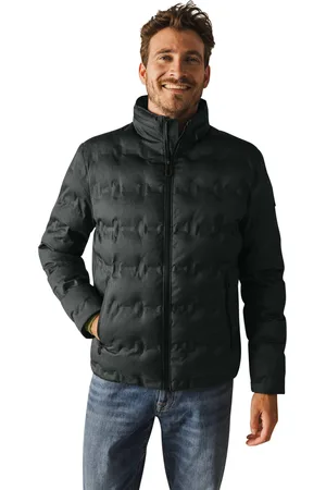 State of art Korte winterjas effen rits wijde fit polyester