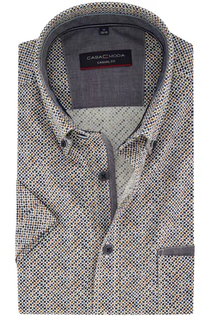 Casa Moda Casual overhemd korte mouw wijde fit geprint