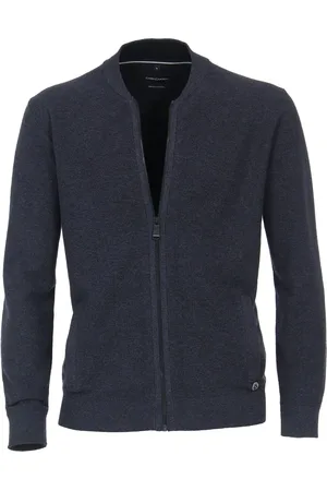 Casa Moda Vest rits effen katoen