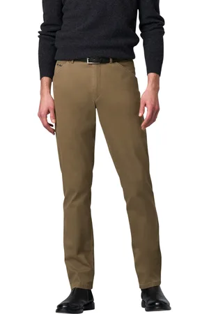 Meyer Katoenen broek Chicago Perfect Fit effen beige