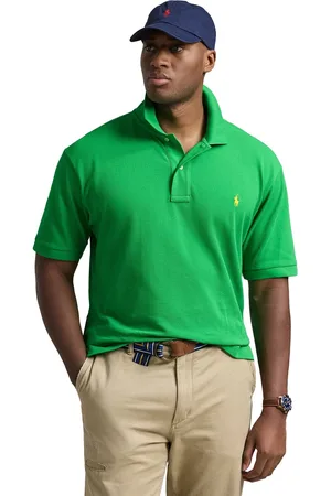 Ralph Lauren 2-knoops polo knalgroen Big&Tall