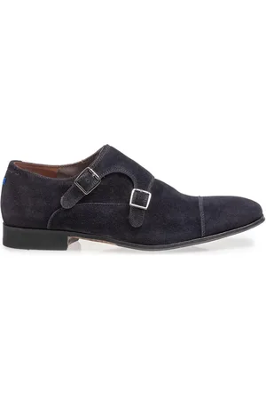 Floris van Bommel Nette schoenen effen leer suede met gesp