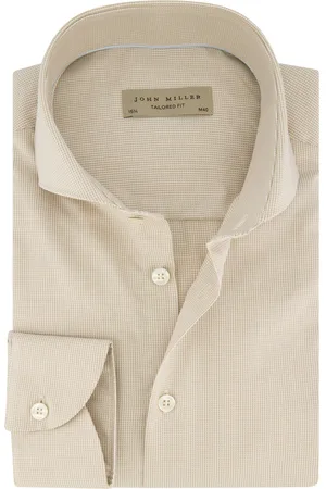 john miller Business overhemd Tailored Fit normale fit geprint
