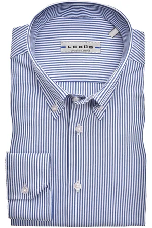Ledub Overhemd Slim Fit strepen