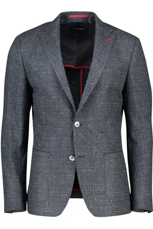 Roy Robson Colbert gemêleerd wol slim fit