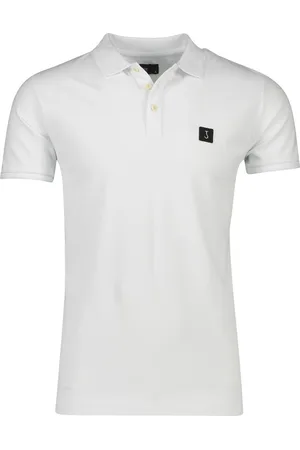 Butcher of Blue Polo effen normale fit katoen