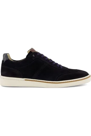 Floris van Bommel Leren sneaker laag navy