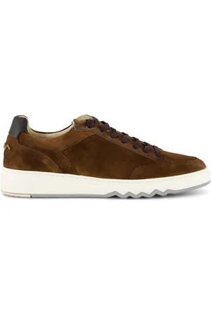 Floris van Bommel Sneakers effen leer witte zool
