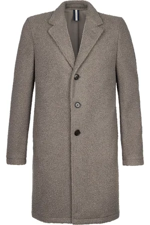 Profuomo Jas fleece teddy taupe
