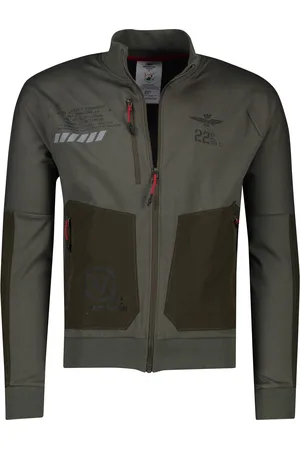 Aeronautica Militare Vest geprint slim fit