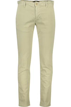 Alberto Chino broek rob slim fit lichtgroen uni