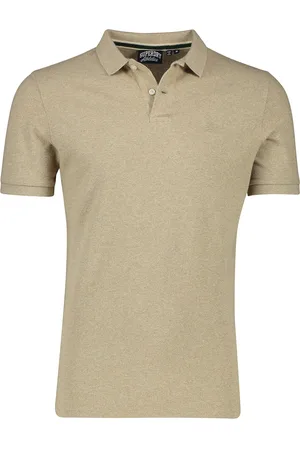 Superdry Slim fit polo gemêleerd katoen 2-knoops