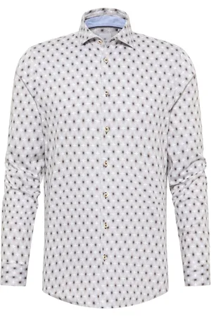 Blue Industry Casual overhemd slim fit bloemen print katoen