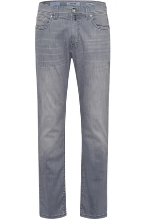 Pierre Cardin Jeans Lyon effen denim Tapered Fit