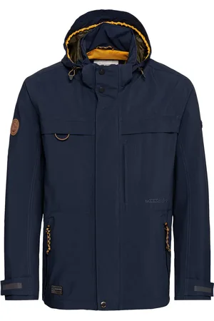 Camel Active Tussenjas navy dubbele borstzak wijde fit