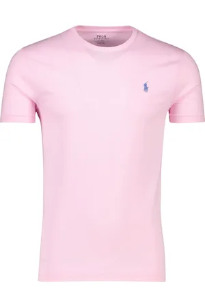 Ralph Lauren T-shirt Ralph Lauren Custom Slim Fit effen katoen ronde hals