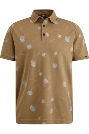 Vanguard Geprinte polo bruin