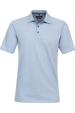 Casa Moda Polo wijde fit gemêleerd 3 knoops