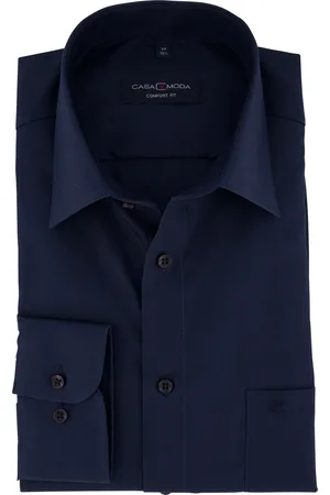 Casa Moda Comfort Fit overhemd navy