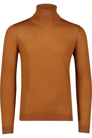 HUGO BOSS BOSS Black Musso-P colltrui bruin effen merinowol