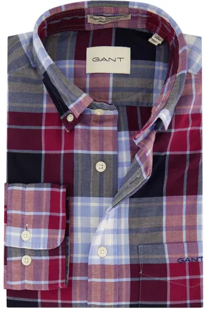 GANT Normale fit casual overhemd geruit