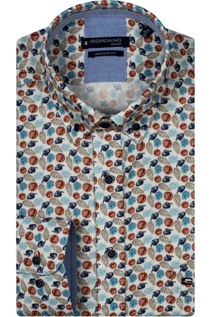 Giordano Overhemd herfst print katoen