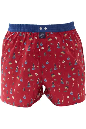 McAlson McAlson boxershort donkerrood geprint