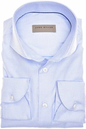 john miller Business overhemd Slim Fit slim fit geruit katoen