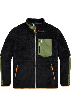 Ralph Lauren Vest opstaande kraag rits effen Big&Tall polyester
