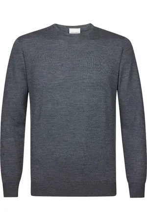 Profuomo Trui effen normale fit ronde hals