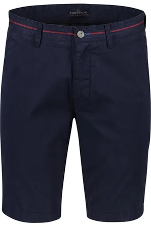 Portofino Bermuda navy katoen Amalfi slim fit