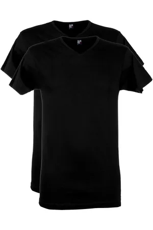 Alan Red Vermont t-shirt effen katoen 2 pack