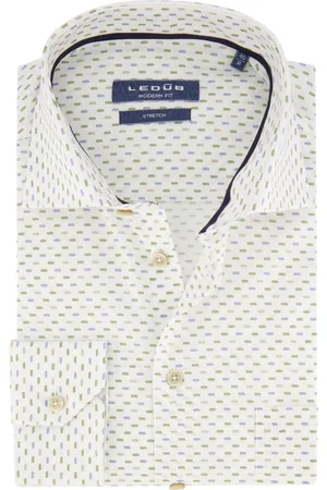 Ledub Business overhemd Modern Fit New normale fit geprint