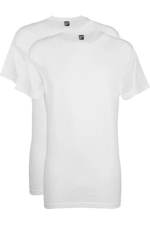 Alan Red T-shirt effen katoen 2-pack