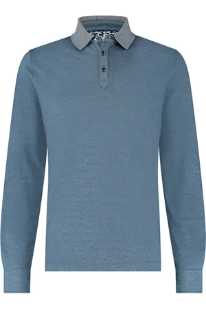 R2 Westbrook Blauwe polo lange mouwen ml 7