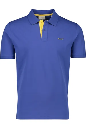GANT Polo normale fit met gele details katoen, stretch