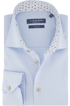 Ledub Modern fit overhemd effen
