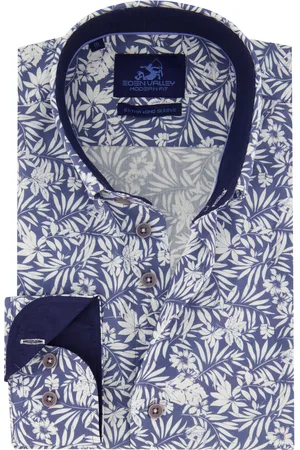 Eden Valley Geprint overhemd mouwlengte 7 modern fit