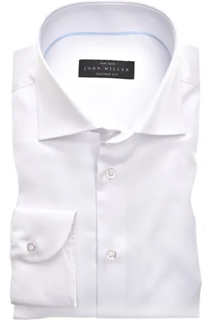 john miller Overhemd mouwlengte 7 tailored fit effen katoen