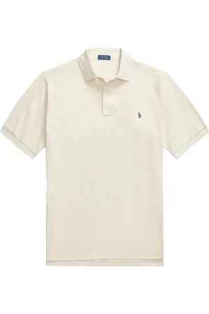 Ralph Lauren Polo normale fit ecru katoen Big&Tall