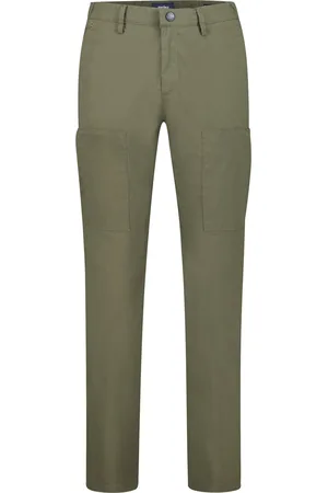 Atelier Gardeur Chino Tapered Fit olijfgroen