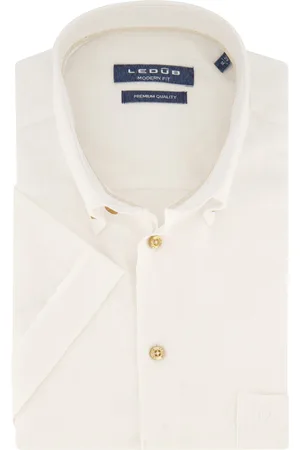 Ledub Overhemd korte mouw Modern Fit New