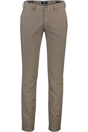 Atelier Gardeur Chino geruit slim fit katoen