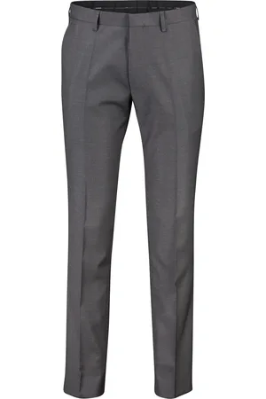 Roy Robson Pantalon mix en match effen wol normale fit ritssluiting