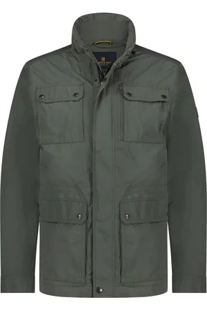 State of art Tussenjas donkergroen effen polyester