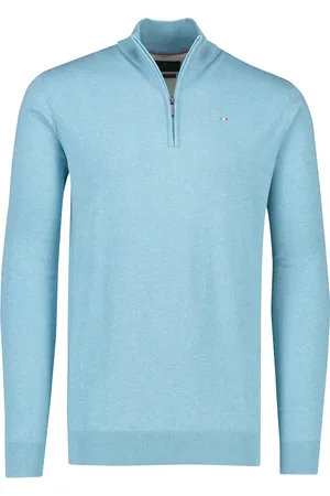 Portofino Trui half zip katoen extra lang