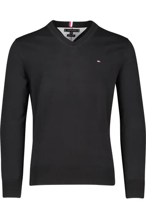 Tommy Hilfiger Big&Tall trui v-hals effen katoen