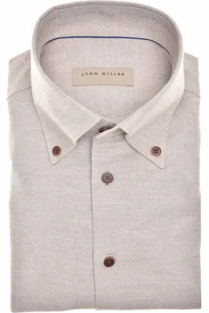 john miller Overhemd lichtbruin tailored fit new