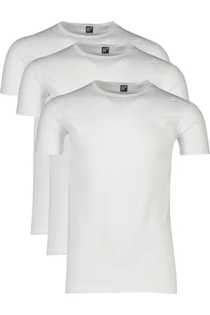 Alan Red T-shirt Ottawa effen katoen 3-pack