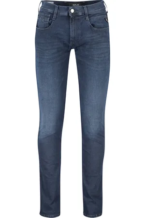 Replay Jeans effen denim Anbass Hyperflex